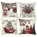 Housse de coussin décor noël Fééries Mancelya