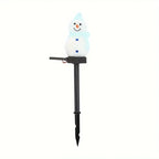 Lampe solaire LED bonhomme de neige Fééries Mancelya