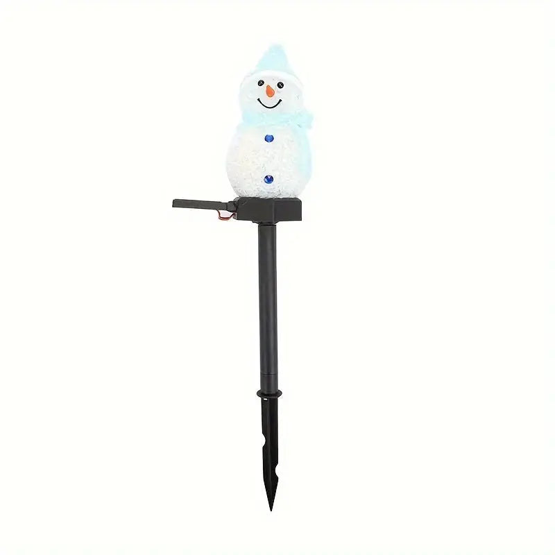 Lampe solaire LED bonhomme de neige Fééries Mancelya