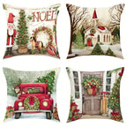 Housses de coussin de noël (lot de 4) Fééries Mancelya