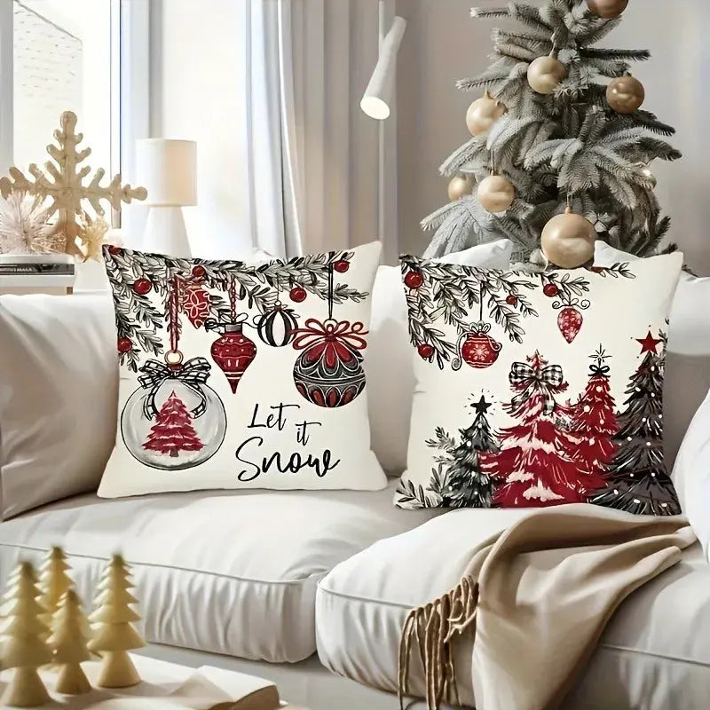 Housse de coussin décor noël Fééries Mancelya
