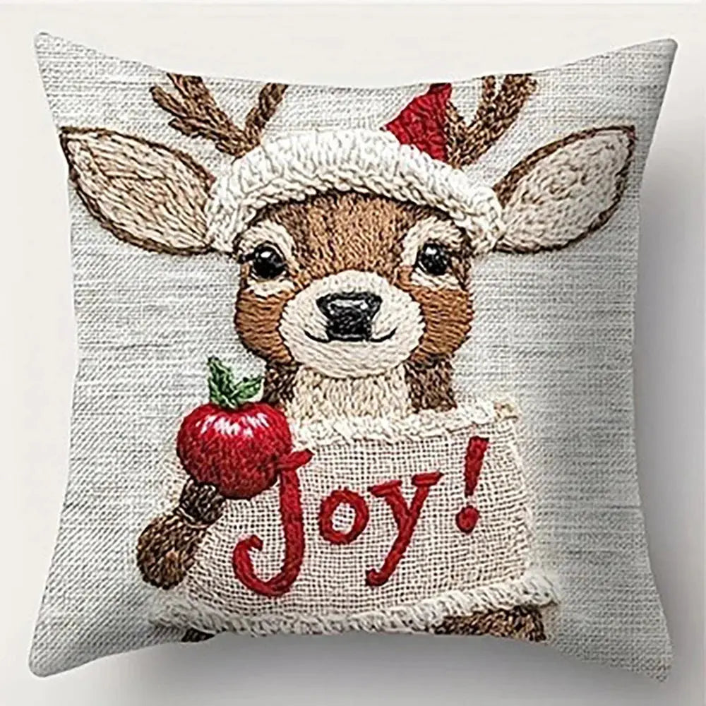 Housse de coussin émotion noël Fééries Mancelya