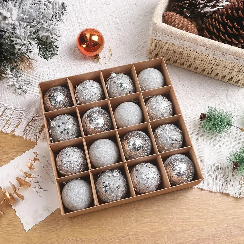 Boules de noël décoratives(lot de 16 pièces) Fééries Mancelya