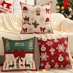 Housse de coussin de noël décoration festive Fééries Mancelya