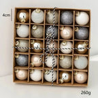 Boules de Noël en verre multicolores et métallisées(lot de 25 à 75 boules) Fééries Mancelya