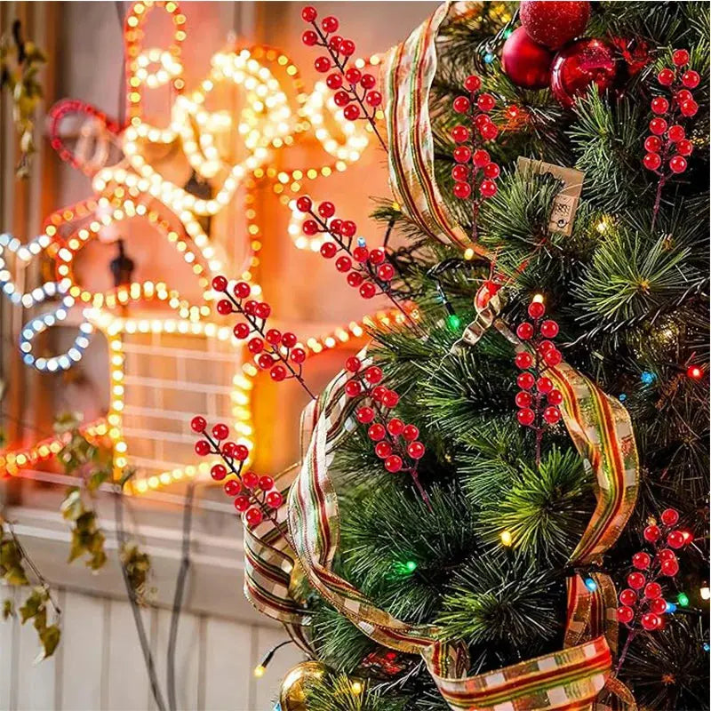 Bouquets de baies rouges artificielles Fééries Mancelya