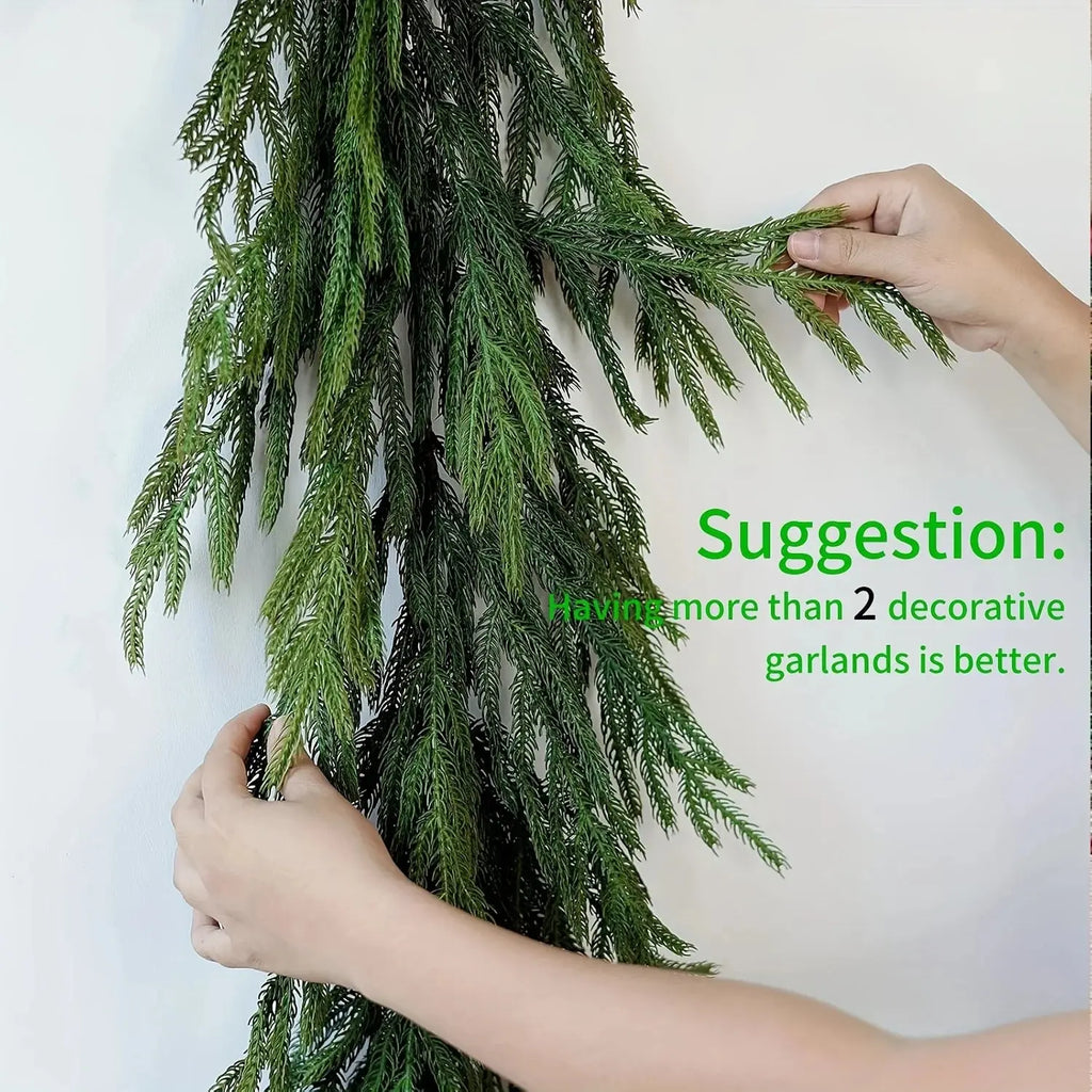 Guirlande de Pin Norfolk de Noël réaliste Fééries Mancelya