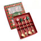 Coffret ensemble de cuillères et fourchettes de Noël Fééries Mancelya