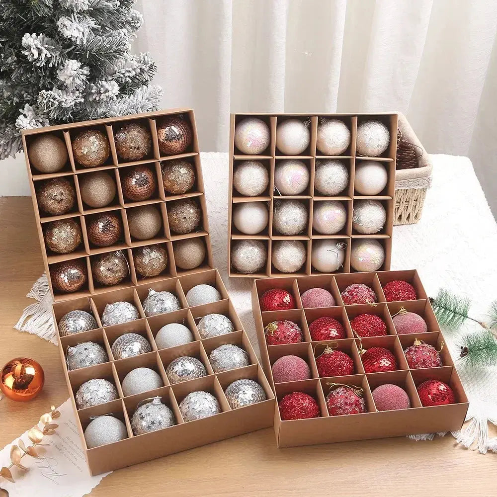 Boules de noël décoratives(lot de 16 pièces) Fééries Mancelya