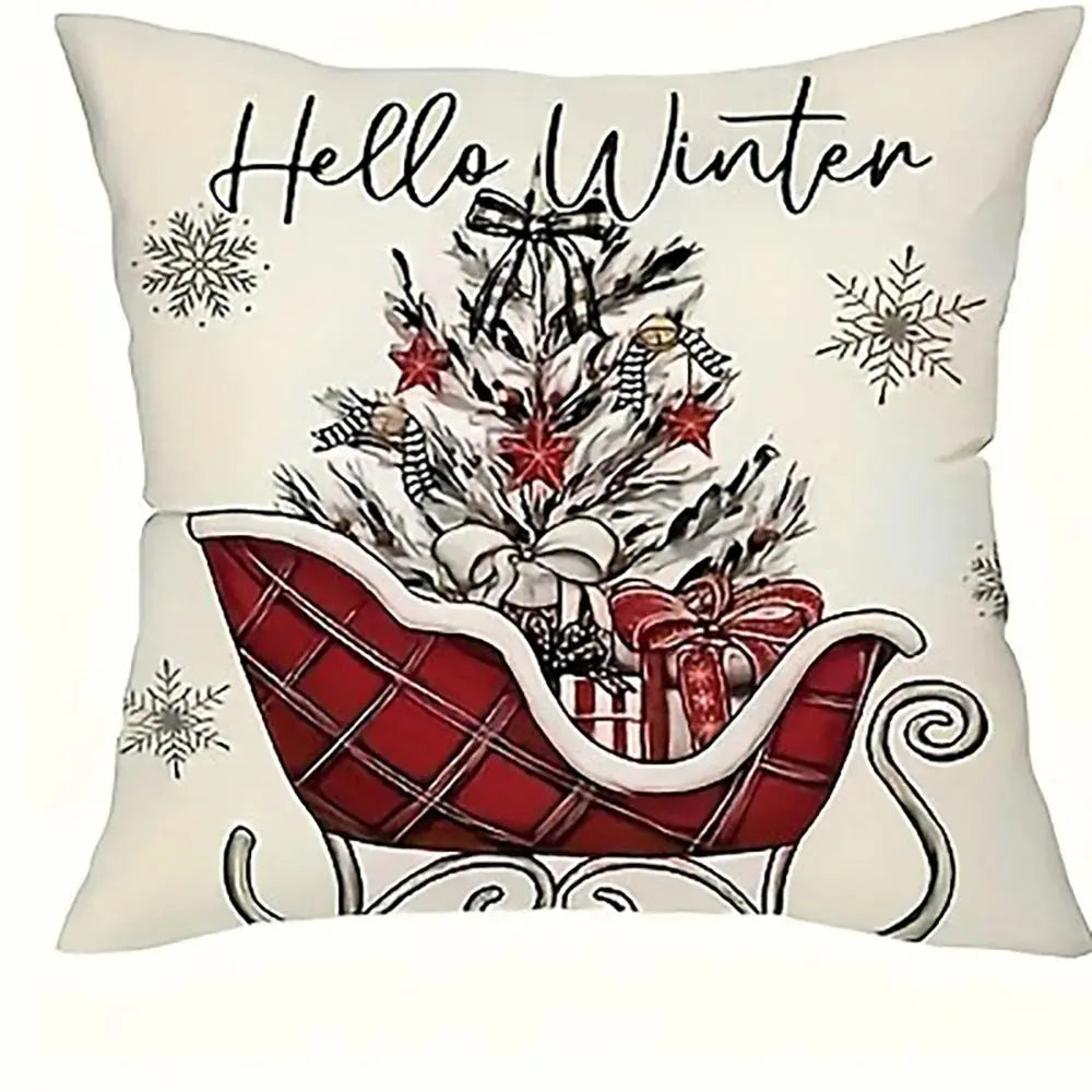 Housse de coussin décor noël Fééries Mancelya