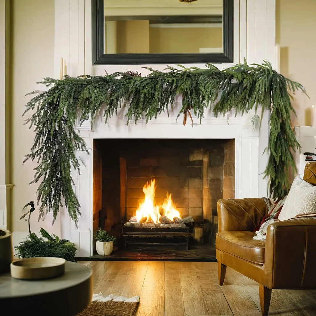 Guirlande de Pin Norfolk de Noël réaliste Fééries Mancelya