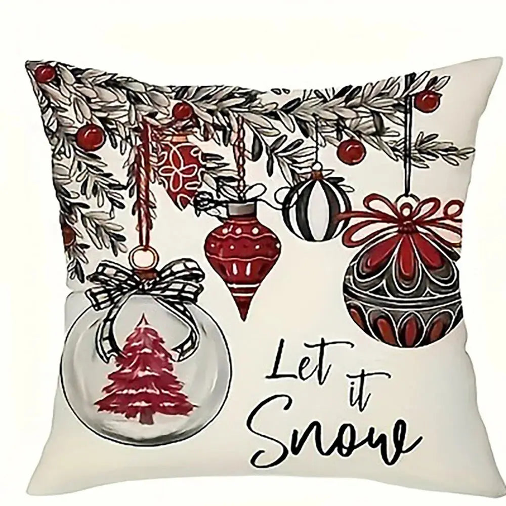Housse de coussin décor noël Fééries Mancelya