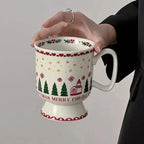Mug festif motifs Noël en porcelaine Fééries Mancelya