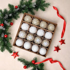 Boules de noël en mousse et pailletée(lot de 16) Fééries Mancelya