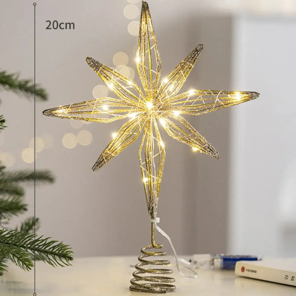 Étoile de noël lumineuse LED à Paillettes Fééries Mancelya