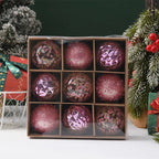 Boules de noël incassables(lot de 9) Fééries Mancelya