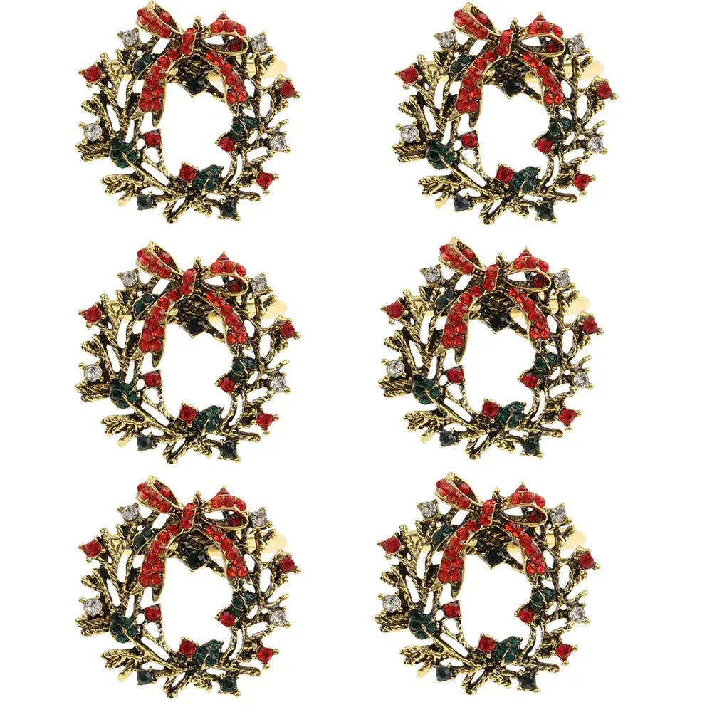 Ensemble d'anneaux de serviette de noël(lot de 6) Fééries Mancelya