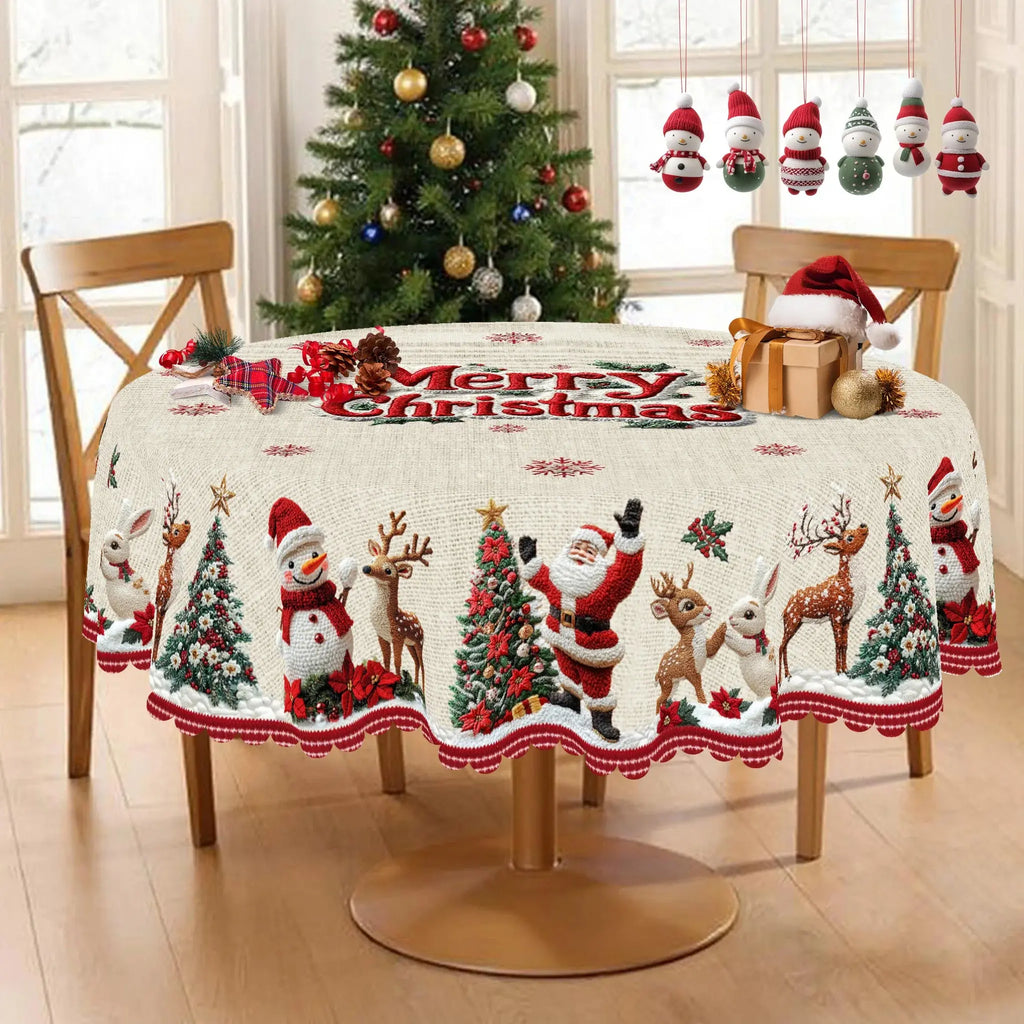 Nappe de table de Noël festifs Fééries Mancelya
