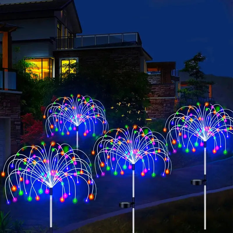Lampes solaires LED feu d’artifice extérieures-lot de 6 Fééries Mancelya