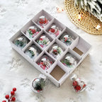 Boules de Noël en cristal style globe(lot de 12) Fééries Mancelya