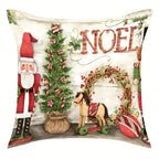 Housses de coussin de noël (lot de 4) Fééries Mancelya