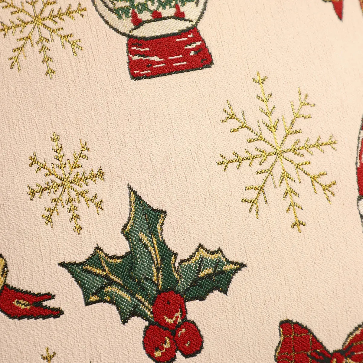 Housse de coussin de noël décoration festive Fééries Mancelya