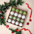 Boules de noël en mousse et pailletée(lot de 16) Fééries Mancelya