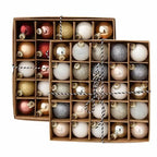 Boules de Noël en verre multicolores et métallisées(lot de 25 à 75 boules) Fééries Mancelya