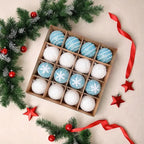 Boules de noël en mousse et pailletée(lot de 16) Fééries Mancelya