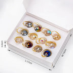 Mini boules scintillantes en verre de cristal (lot de 12) Fééries Mancelya