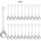 Ornements de Noël en verre- Goutte de pluie (lot de 20) Fééries Mancelya