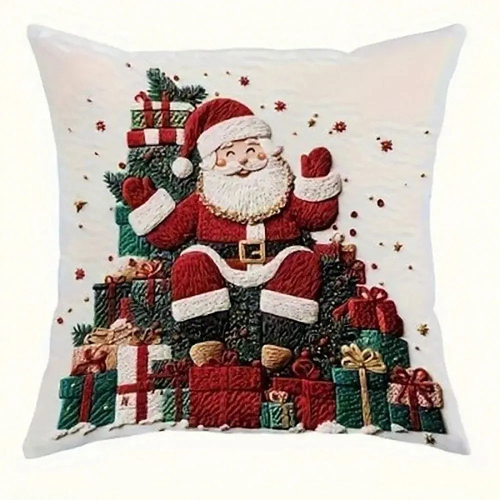 Housse de coussin de noël, décoration festive Fééries Mancelya