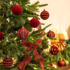 Boules de noël en velours(lot de 30) Fééries Mancelya