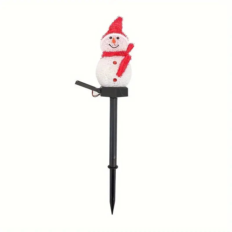 Lampe solaire LED bonhomme de neige Fééries Mancelya