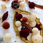 Coffret de boules de Noël flockées Fééries Mancelya