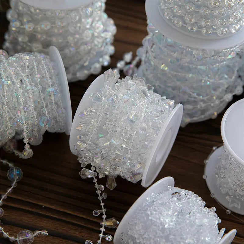 Guirlande de perles transparentes décoratives Fééries Mancelya