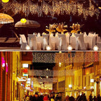 Rideau solaire guirlande lumineuse extérieure Fééries Mancelya