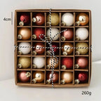 Boules de Noël en verre multicolores et métallisées(lot de 25 à 75 boules) Fééries Mancelya