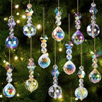 Mini boules de Noël en verre cristal(lot de 12) Fééries Mancelya