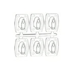 Mini crochets muraux invisibles et imperméables Fééries Mancelya