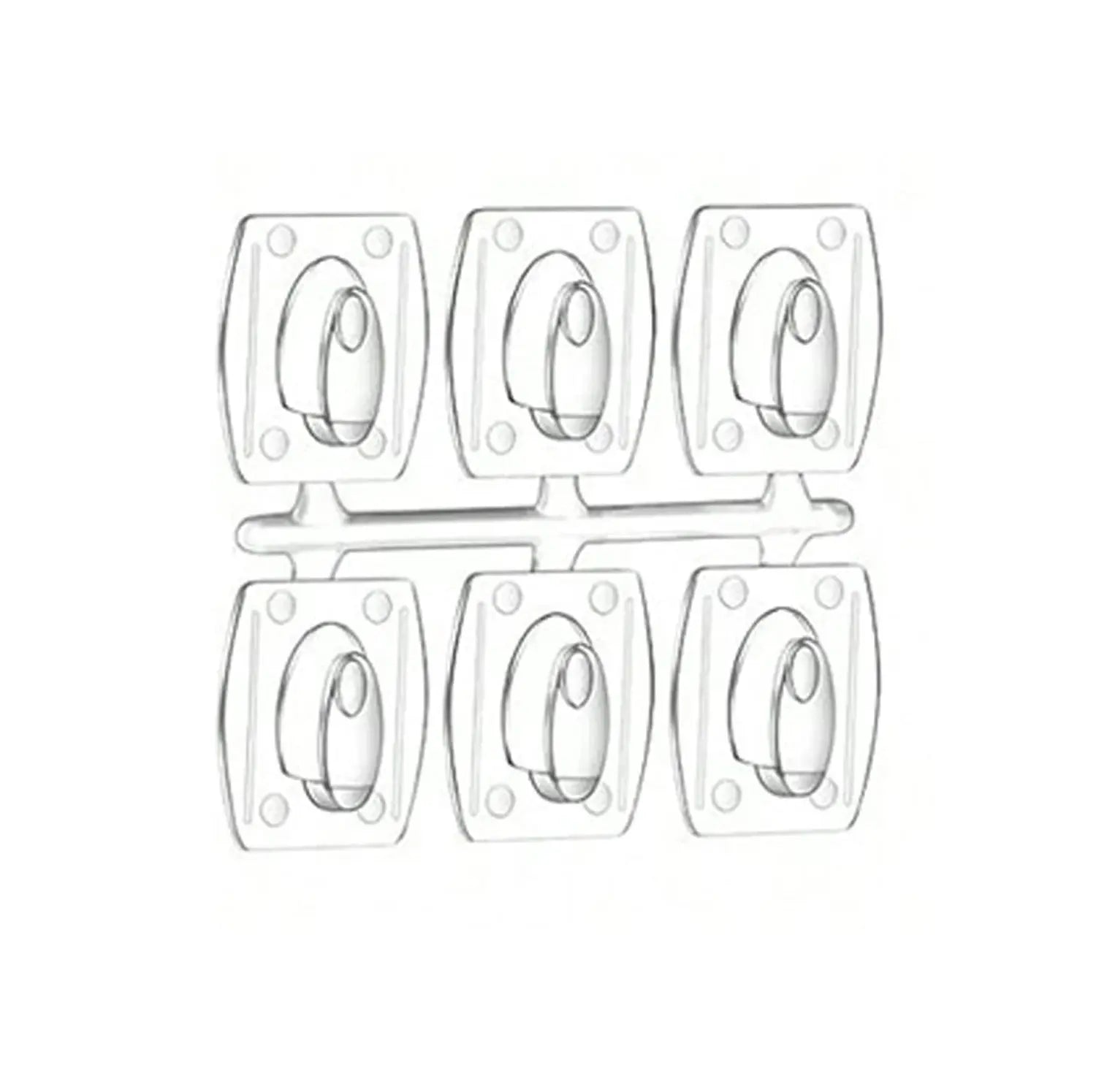 Mini crochets muraux invisibles et imperméables Fééries Mancelya