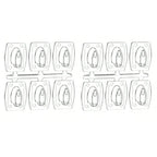 Mini crochets muraux invisibles et imperméables Fééries Mancelya