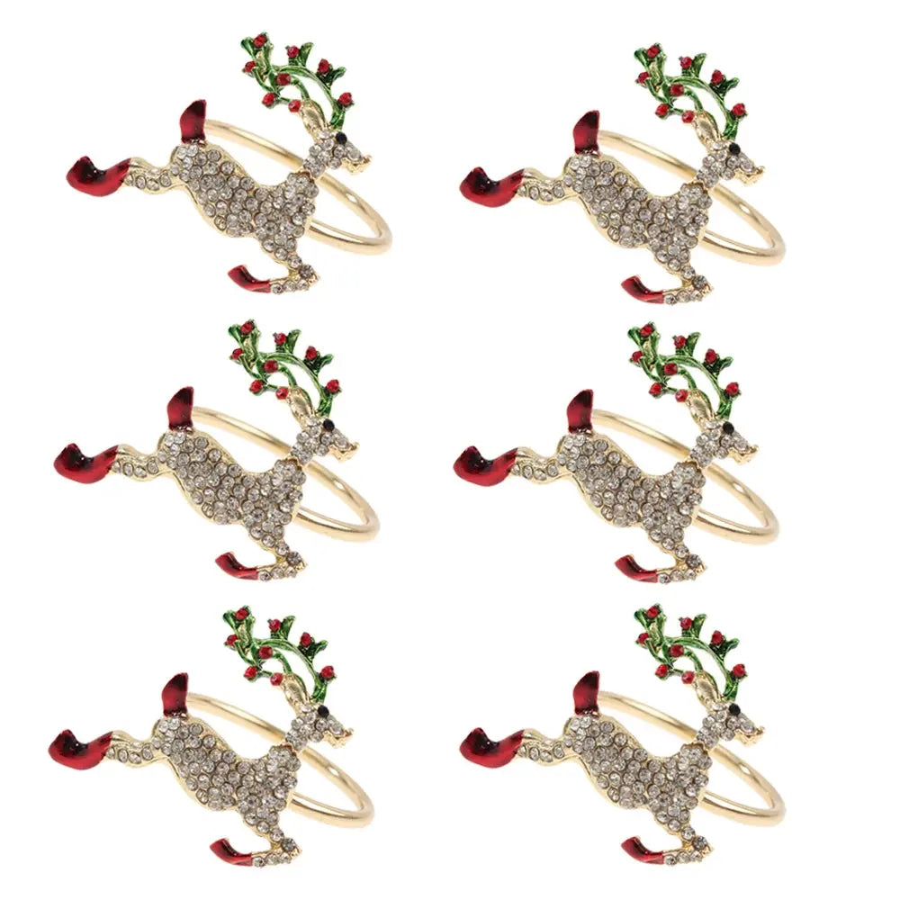 Ensemble d'anneaux de serviette de noël(lot de 6) Fééries Mancelya
