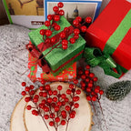 Bouquets de baies rouges artificielles Fééries Mancelya