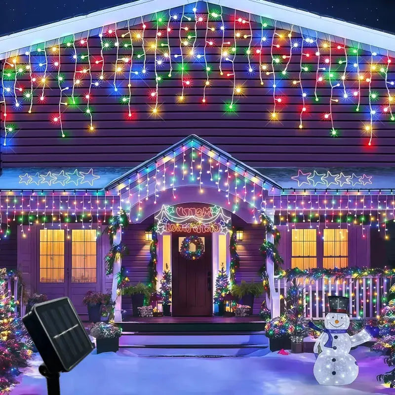 Rideau solaire guirlande lumineuse extérieure Fééries Mancelya