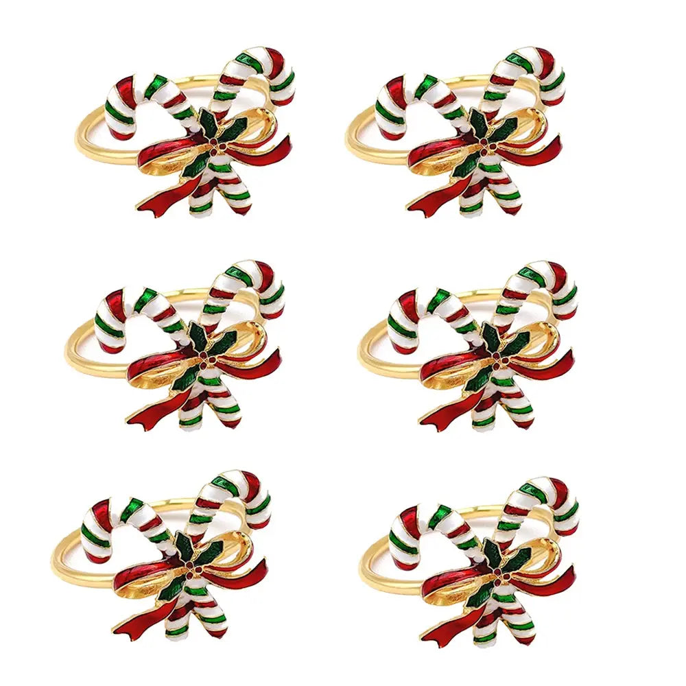 Ensemble d'anneaux de serviette de noël(lot de 6) Fééries Mancelya