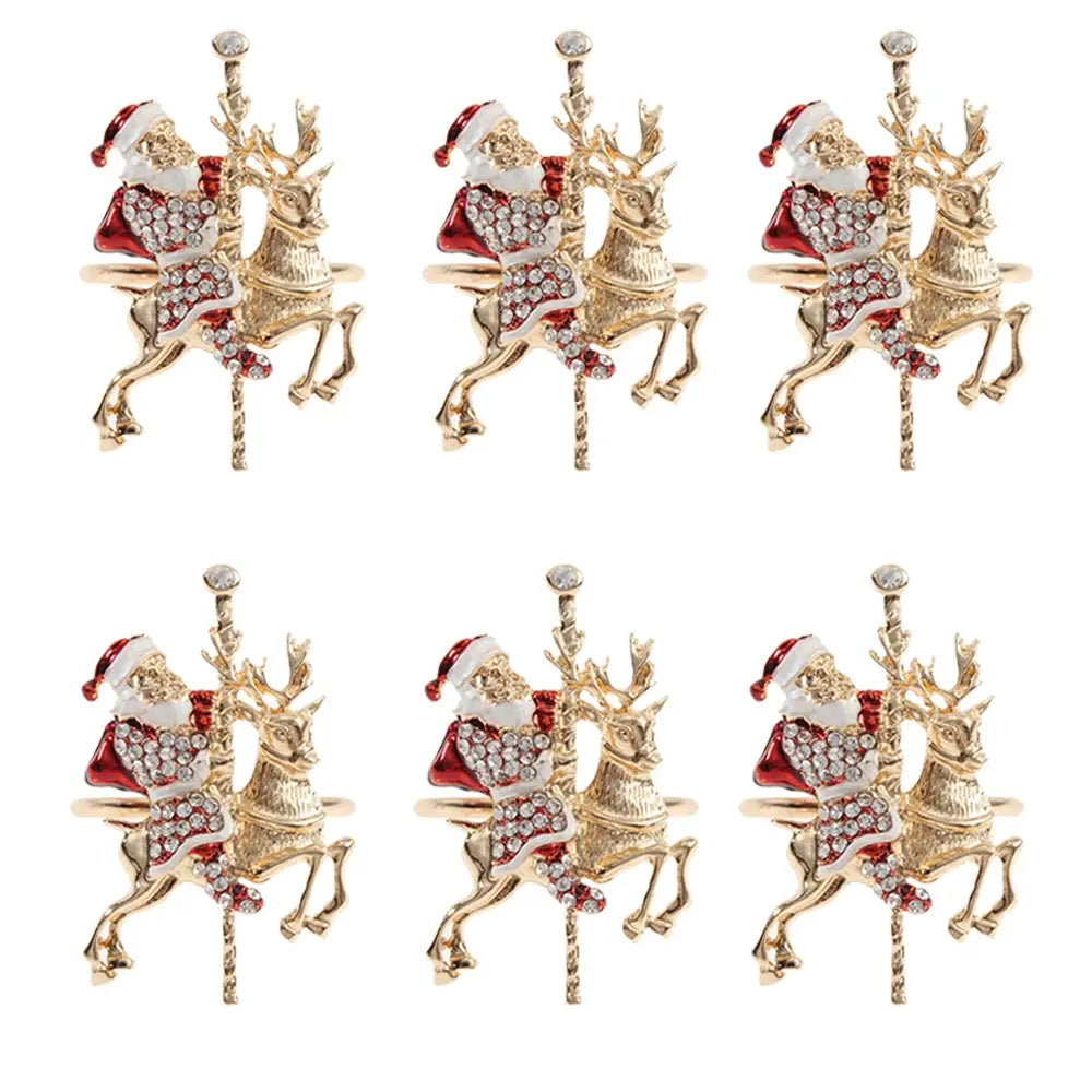 Ensemble d'anneaux de serviette de noël(lot de 6) Fééries Mancelya