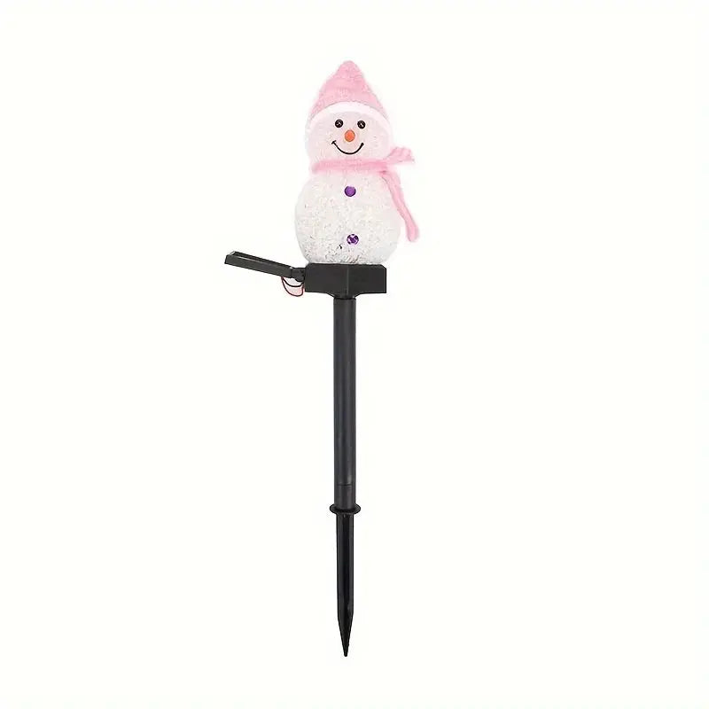 Lampe solaire LED bonhomme de neige Fééries Mancelya