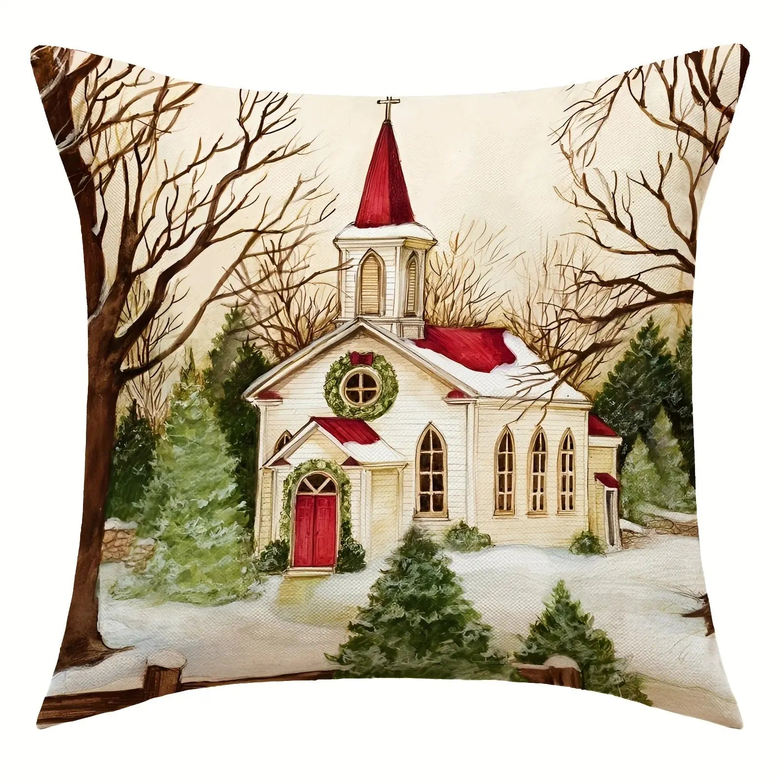 Housses de coussin de noël (lot de 4) Fééries Mancelya