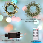 Guirlande lumineuse LED firecracker avec télécommande Fééries Mancelya